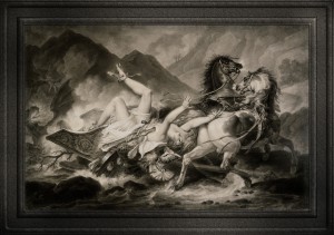 Death of Hippolytos by Carle Vernet Fine Art Illustration